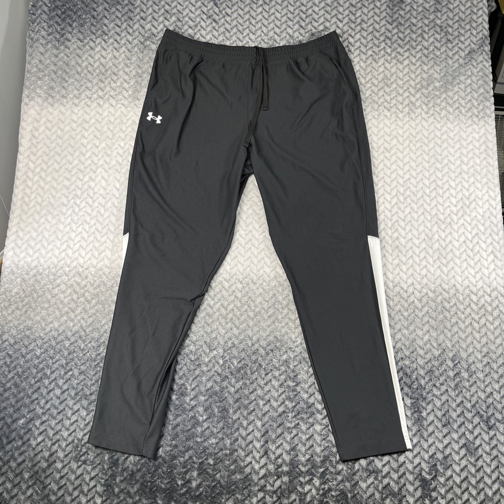 Under Armour UA Twister Pants Mens XXL Black Tapered Sweatpants Gym